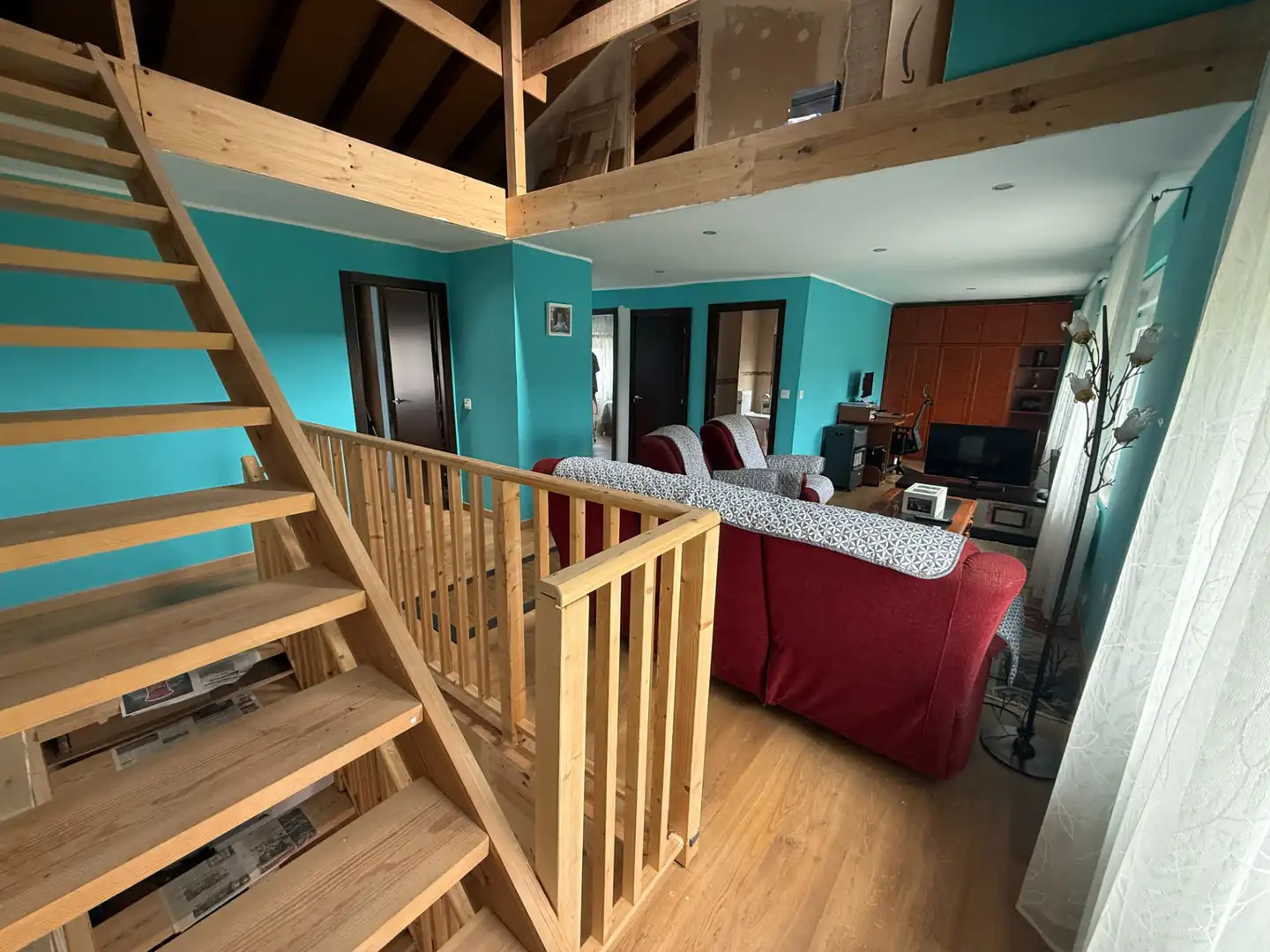 Sala de estar de Casa o chalet en venta en Siero con Calefacción, Jardín privado y Amueblado