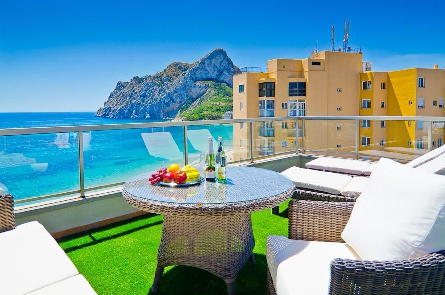 Terrace of Attic for sale in Calpe / Calp  with Air Conditioner, Terrace and Furnished