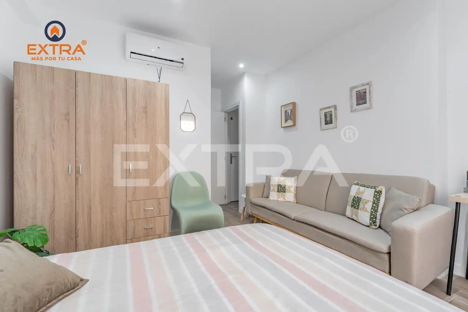 Schlafzimmer von Wohnung zum Verkauf in Madrid mit Klimaanlage, Heizung und Abstellraum