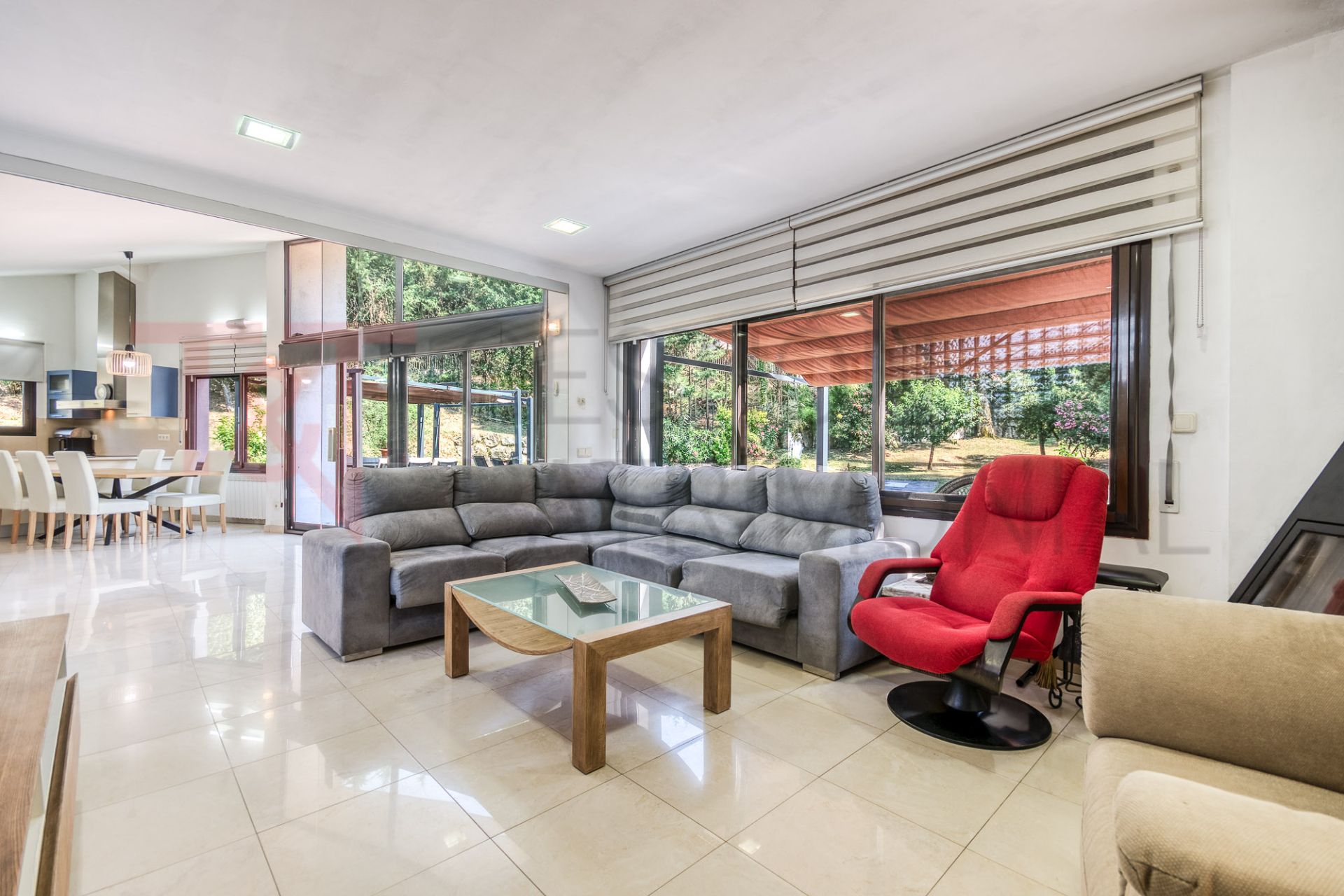 Living room of House or chalet for sale in Bescanó  with Air Conditioner, Heating and Private garden