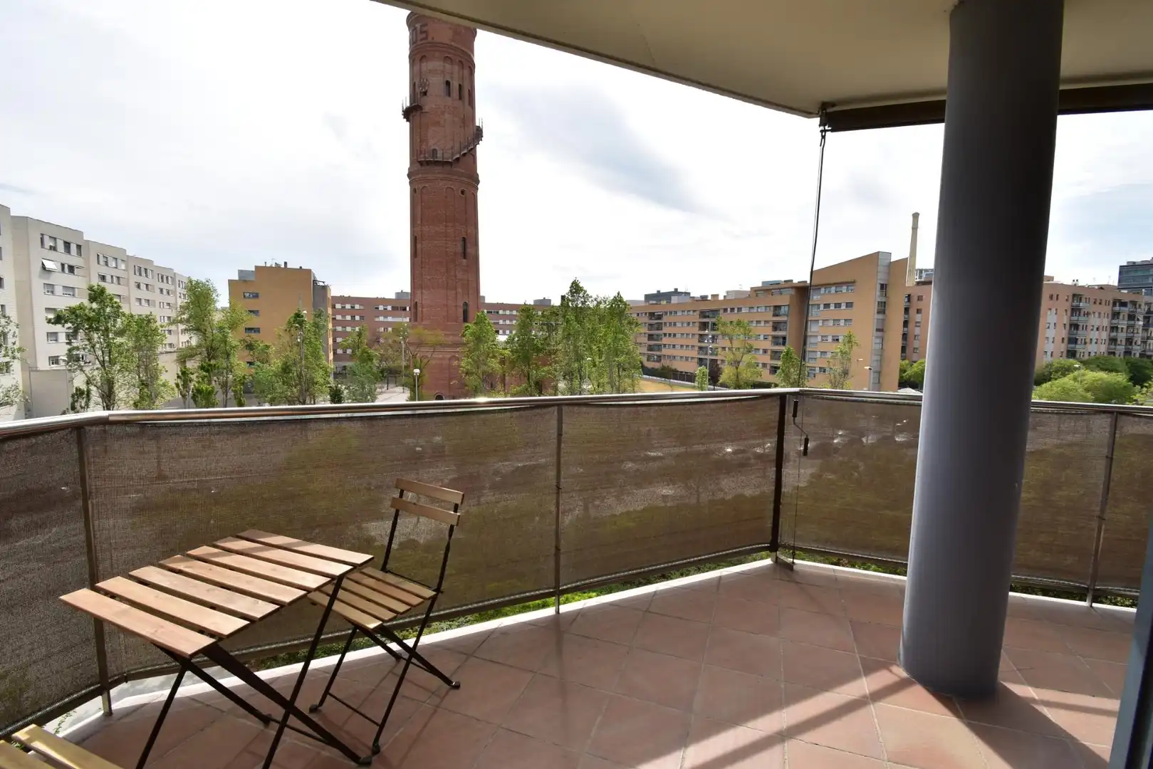Terraza de Piso de alquiler en Barcelona con Aire acondicionado, Calefacción y Terraza