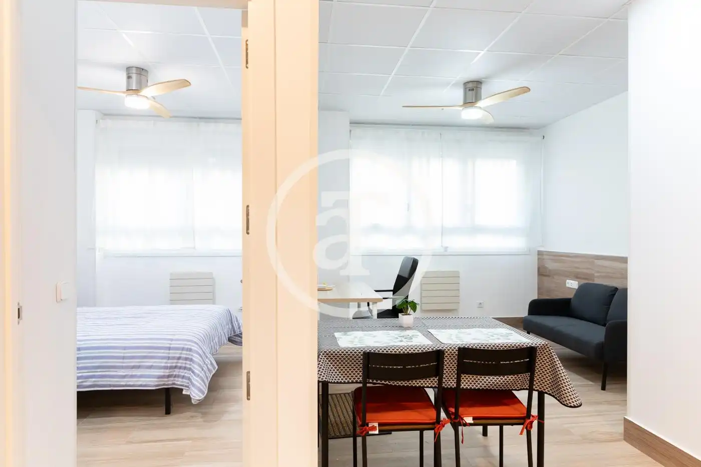 Bedroom of Flat for rent in Madrid  with Heating, Furnished and Oven