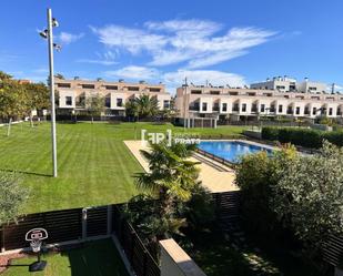 Jardí de Casa adosada en venda en  Lleida Capital amb Aire condicionat, Terrassa i Piscina