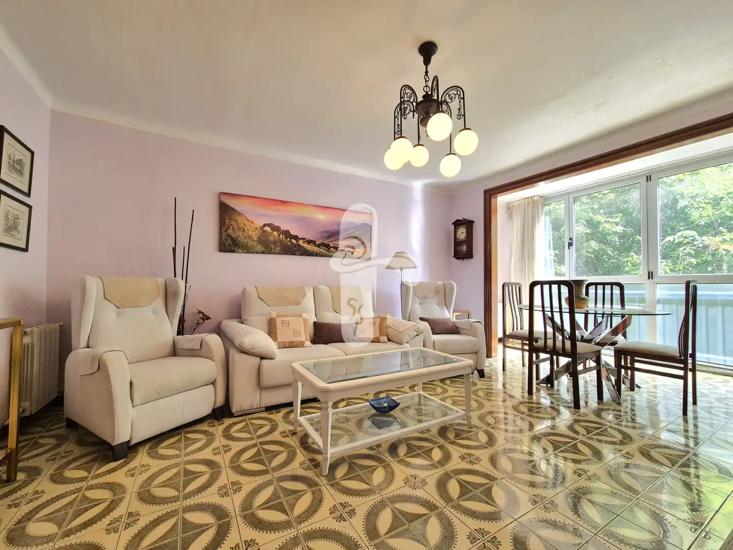 Sala de estar de Piso en venta en Barcelona con Aire acondicionado, Calefacción y Balcón