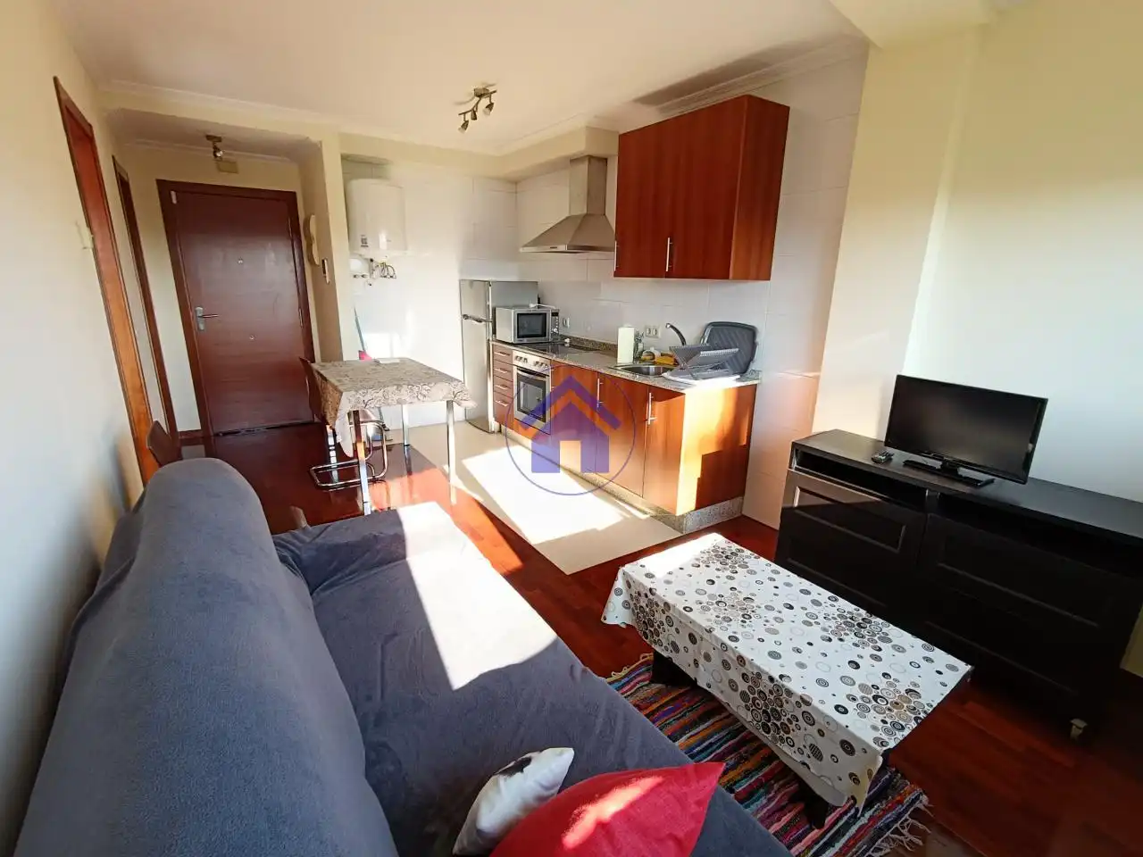 Wohnzimmer von Wohnungen zur Miete in Vigo  mit Parkett und Möbliert