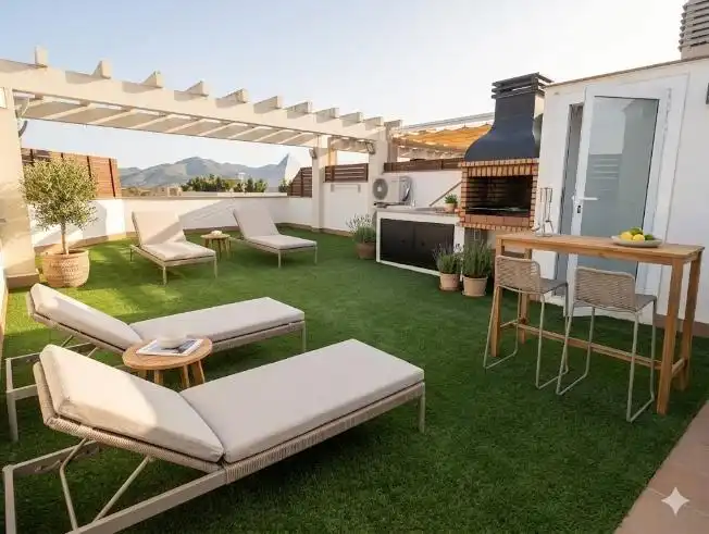 Terraza de Ático en venta en Roses con Aire acondicionado, Parquet y Terraza