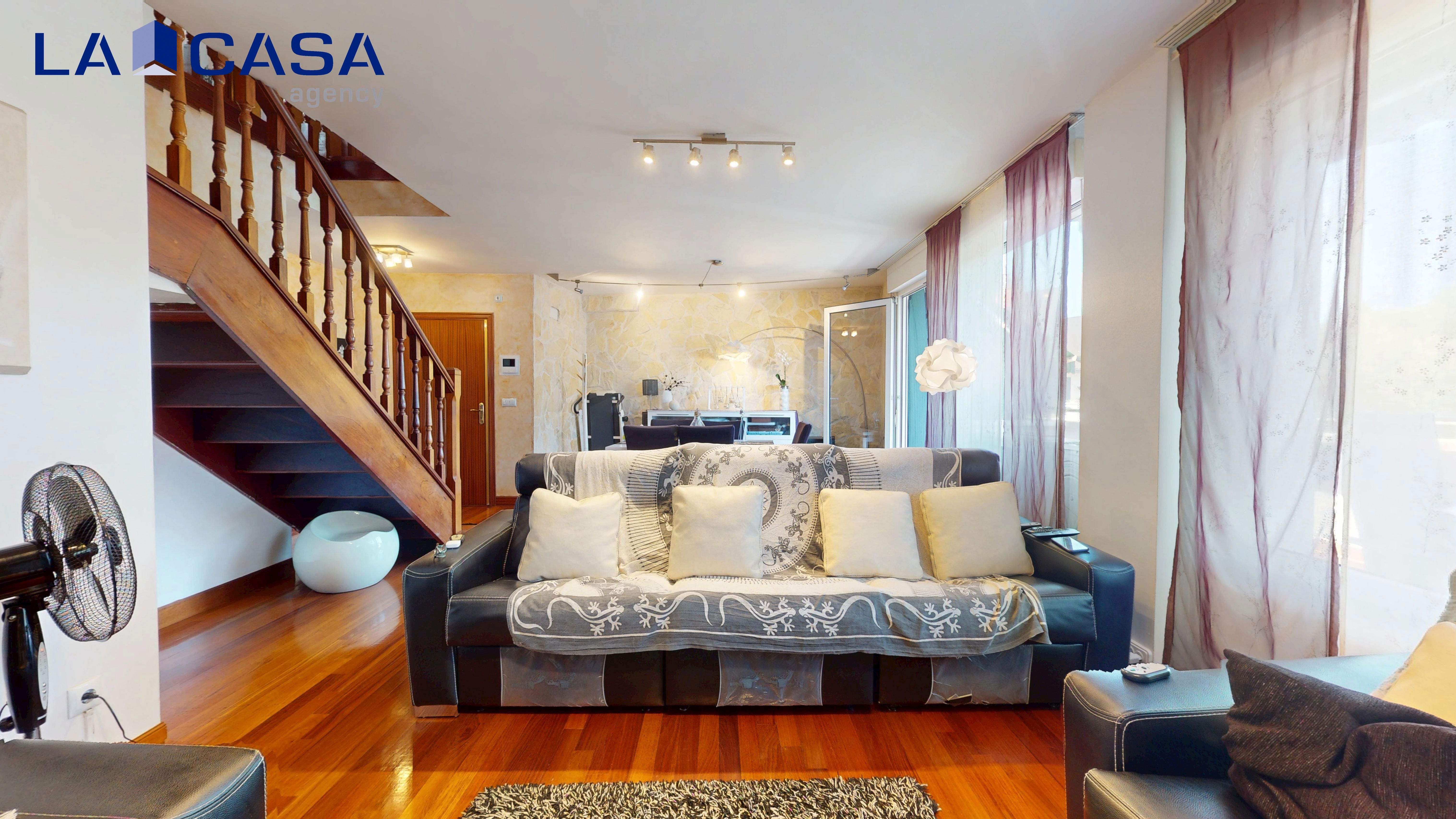 Living room of Duplex for sale in Abanto y Ciérvana-Abanto Zierbena  with Heating, Terrace and Storage room