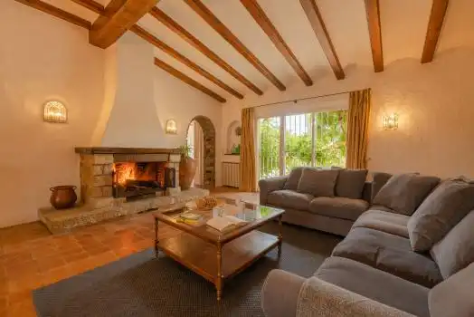 Sala d'estar de Finca rústica en venda en Riudarenes amb Aire condicionat, Calefacció i Jardí privat