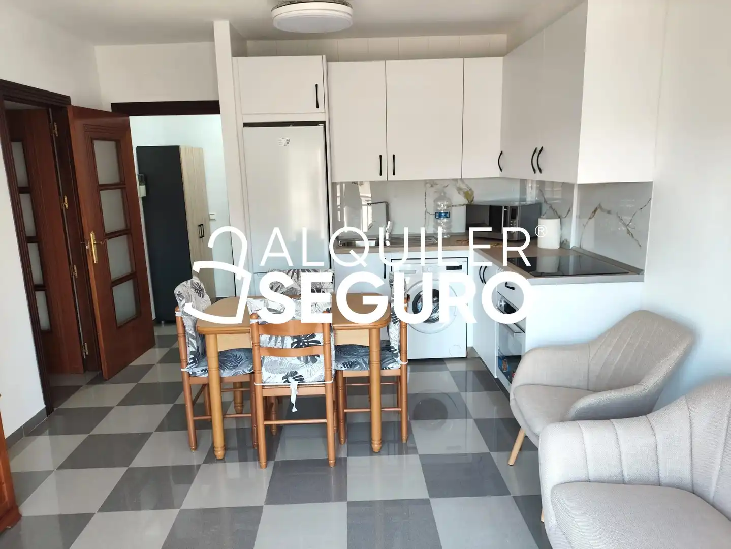 Kitchen of Flat for rent in Roquetas de Mar  with Furnished