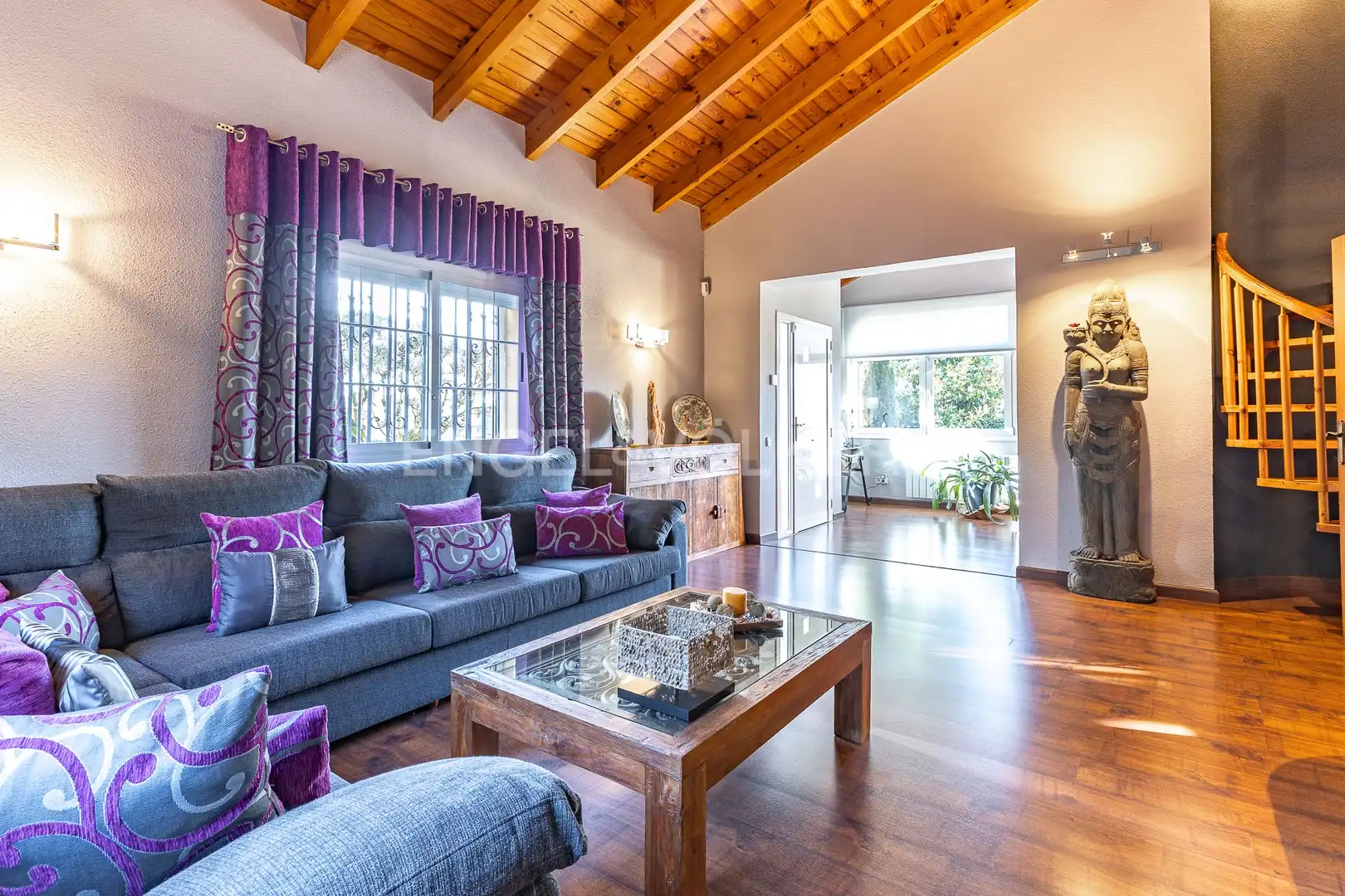 Sala d'estar de Casa o xalet en venda en Sant Antoni de Vilamajor amb Aire condicionat, Calefacció i Jardí privat