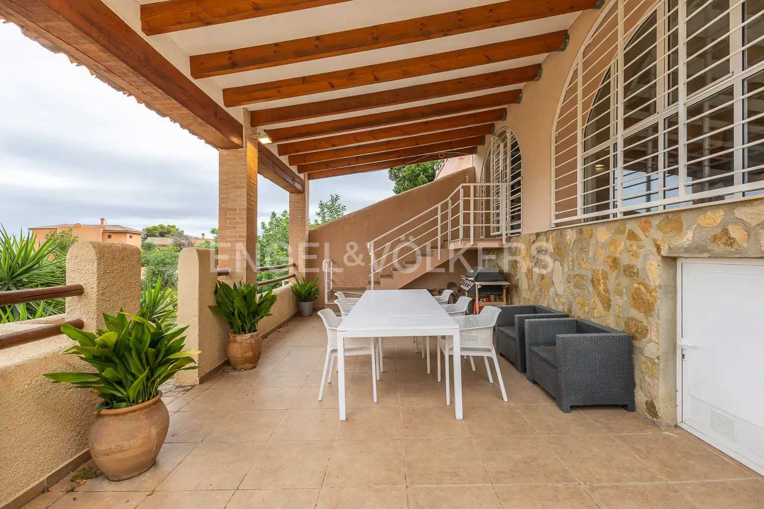Terrassa de Casa adosada en venda en Gandia amb Aire condicionat, Calefacció i Jardí privat