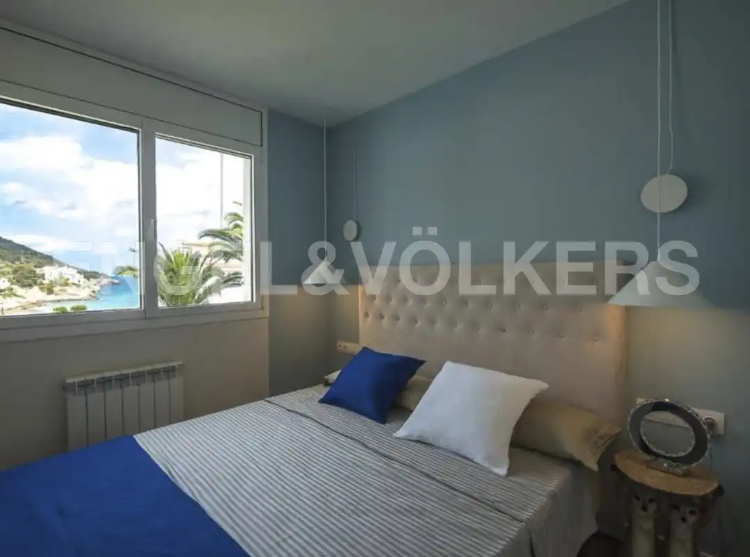 Bedroom of Flat for rent in Sitges  with Air Conditioner, Heating and Parquet flooring