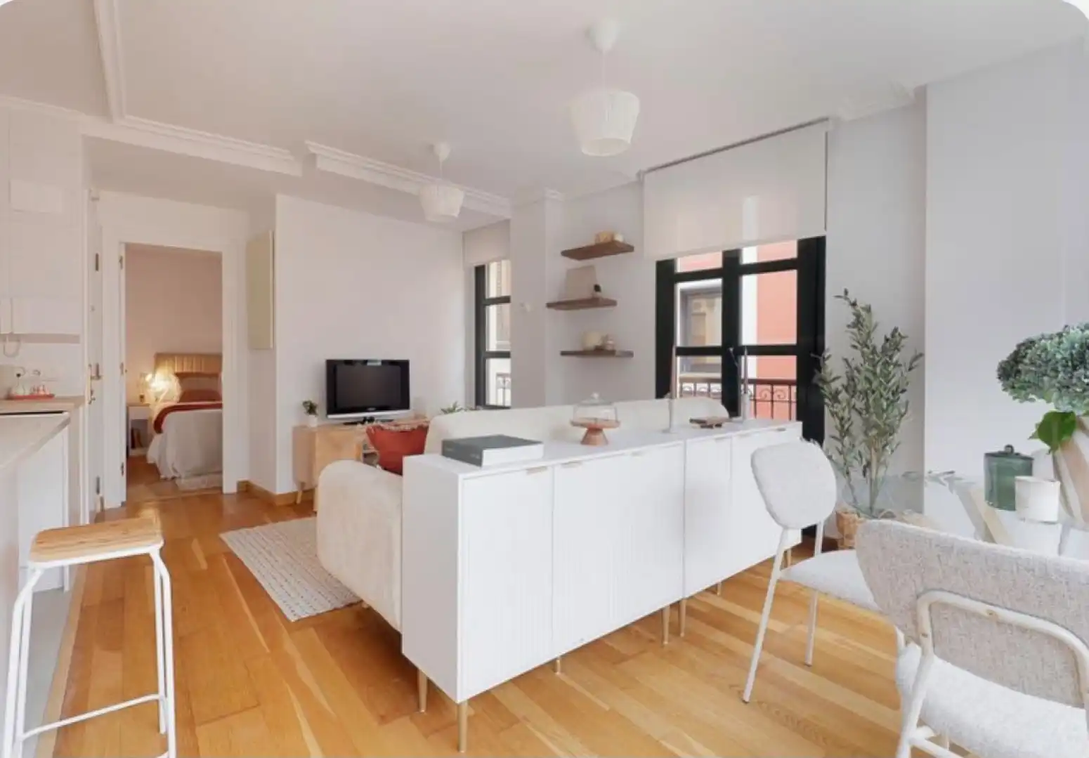 Sala de estar de Piso en venta en Gijón  con Amueblado