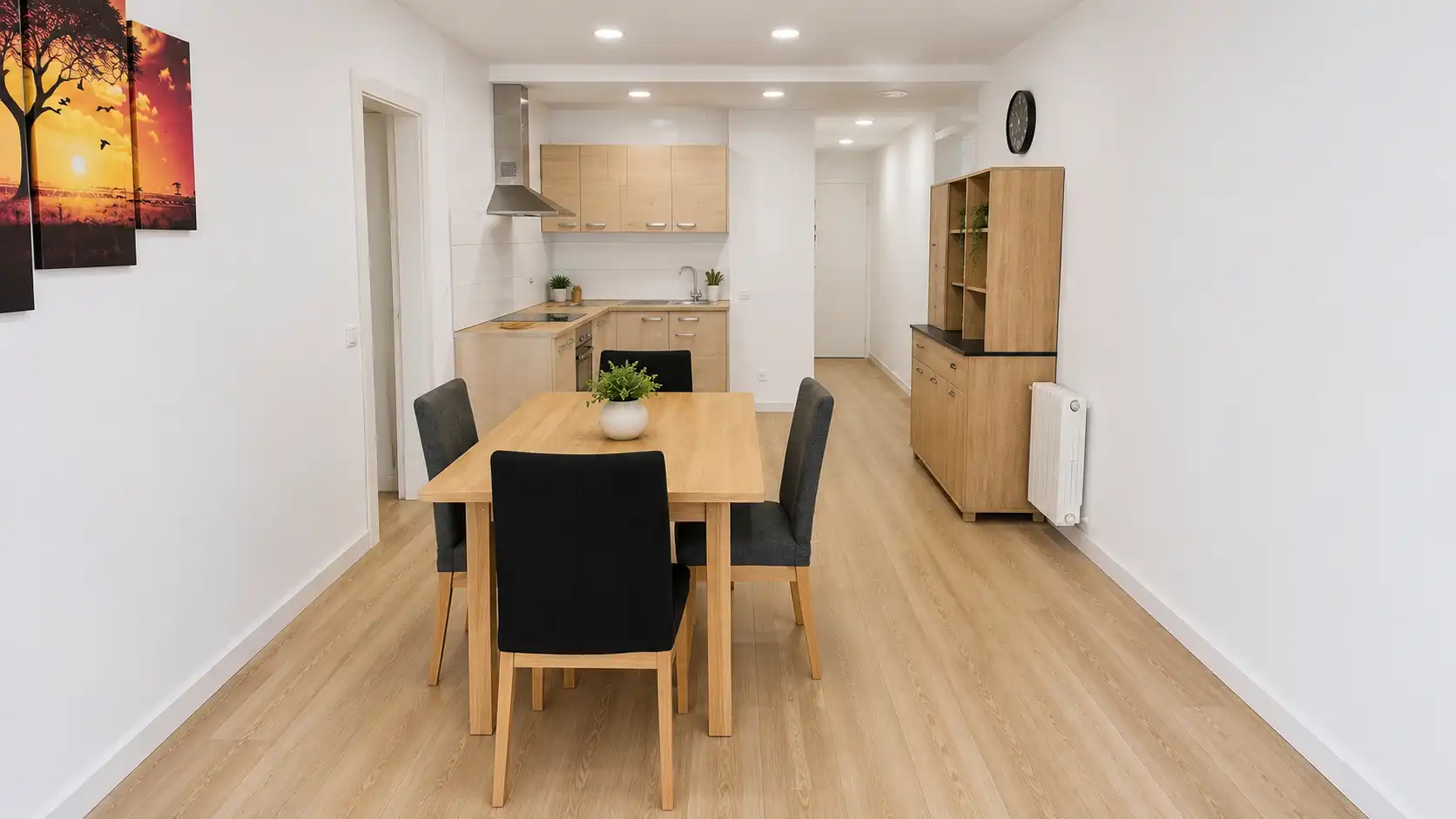 Dining room of Flat for sale in Arenys de Mar  with Heating, Parquet flooring and Oven