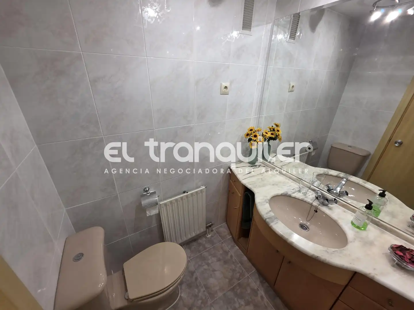 Baño de Piso de alquiler en Madrid con Aire acondicionado, Parquet y Amueblado