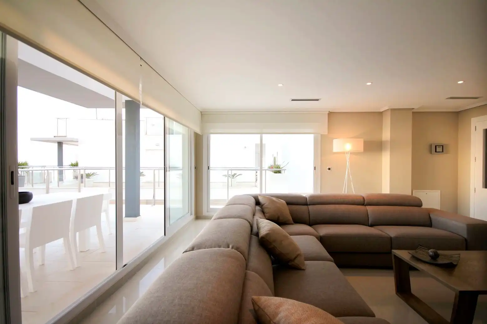 Sala de estar de Casa o chalet de alquiler en Altea con Aire acondicionado, Calefacción y Jardín privado