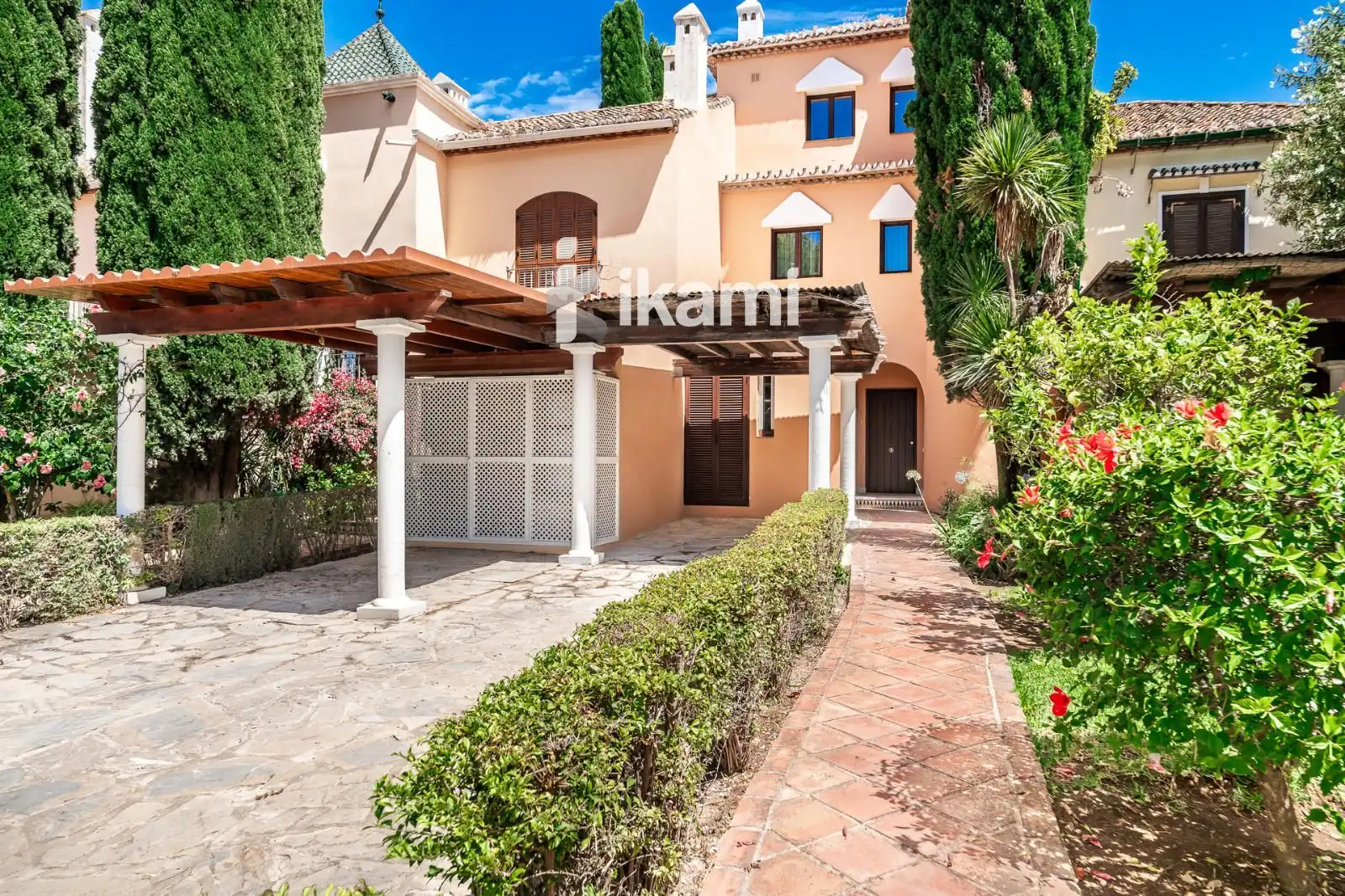 Jardín de Casa adosada en venta en Estepona con Aire acondicionado, Terraza y Piscina