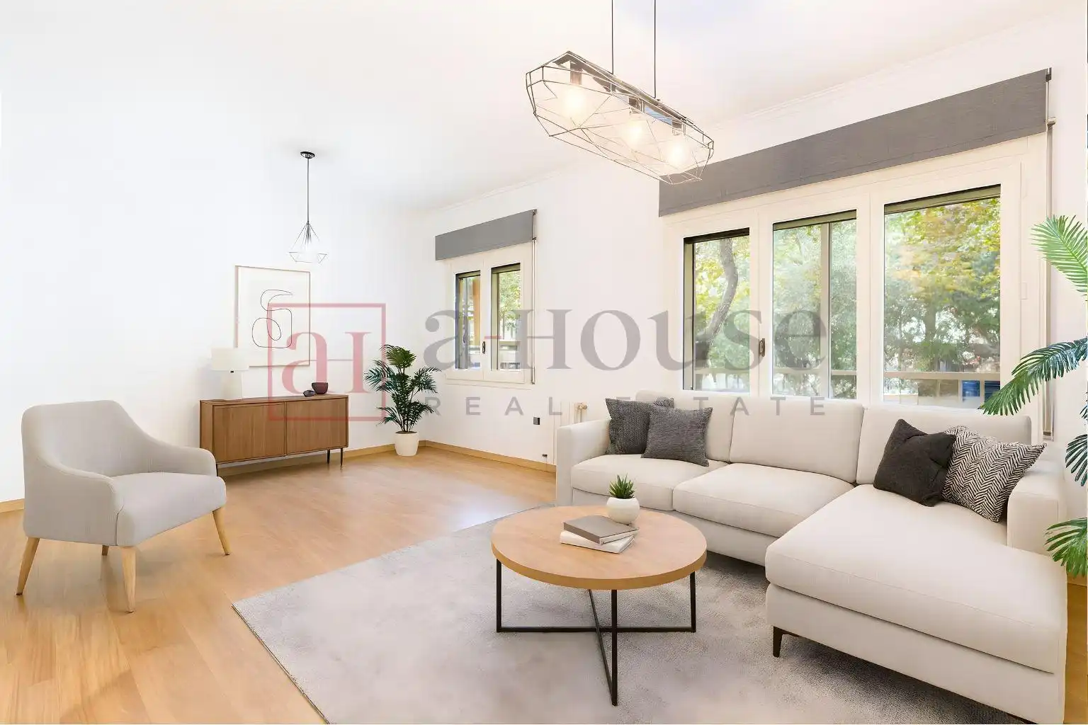 Sala de estar de Piso en venta en Barcelona con Aire acondicionado, Calefacción y Parquet