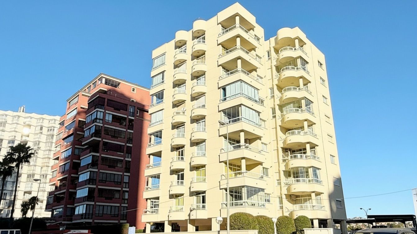 Exterior view of Apartment for sale in Calpe / Calp  with Air Conditioner, Heating and Private garden