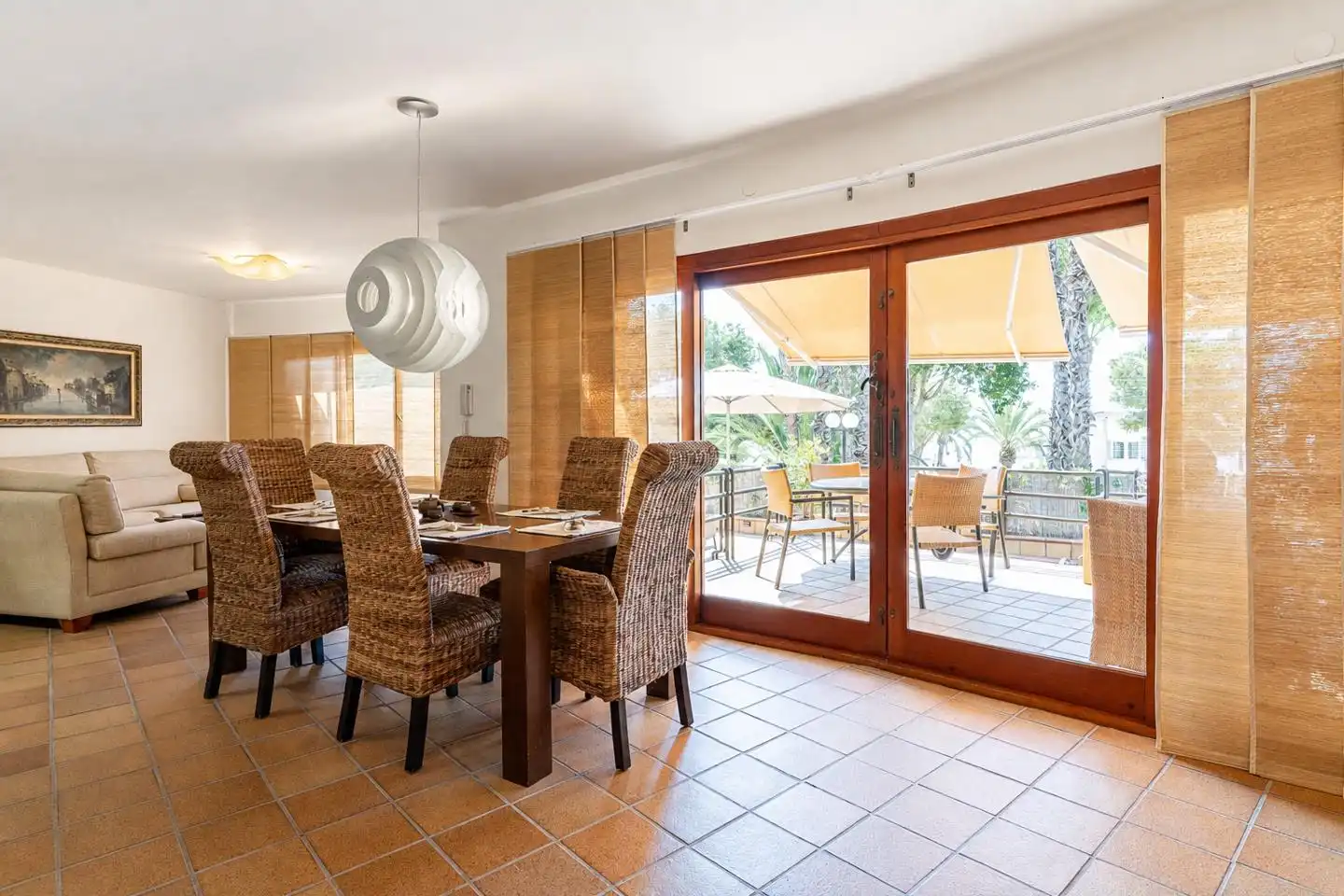 Menjador de Casa o xalet en venda en Santa Pola amb Aire condicionat, Jardí privat i Terrassa
