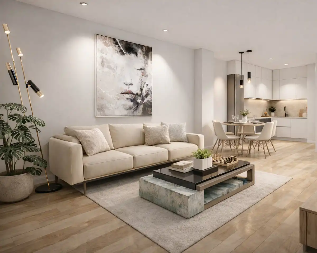 Sala d'estar de Apartament en venda en Fuengirola amb Aire condicionat, Calefacció i Terrassa