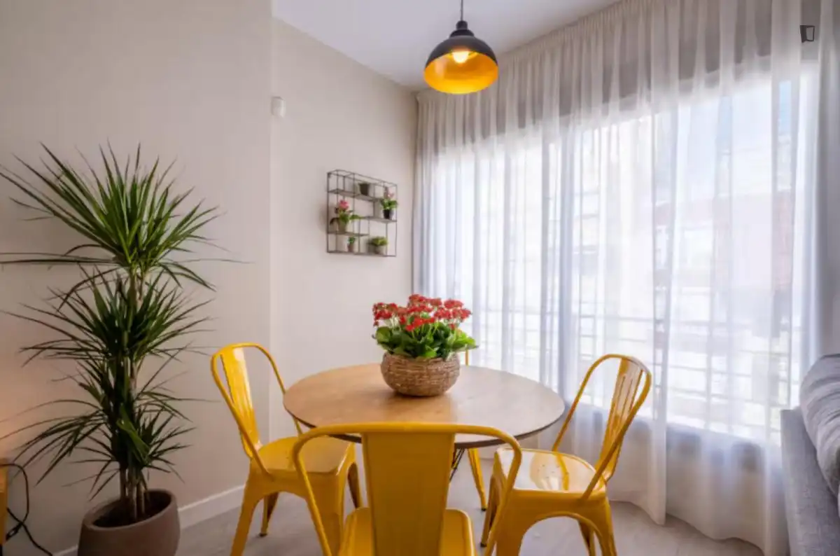 Dining room of Study for rent in Málaga  with Air Conditioner, Furnished and Washing machine