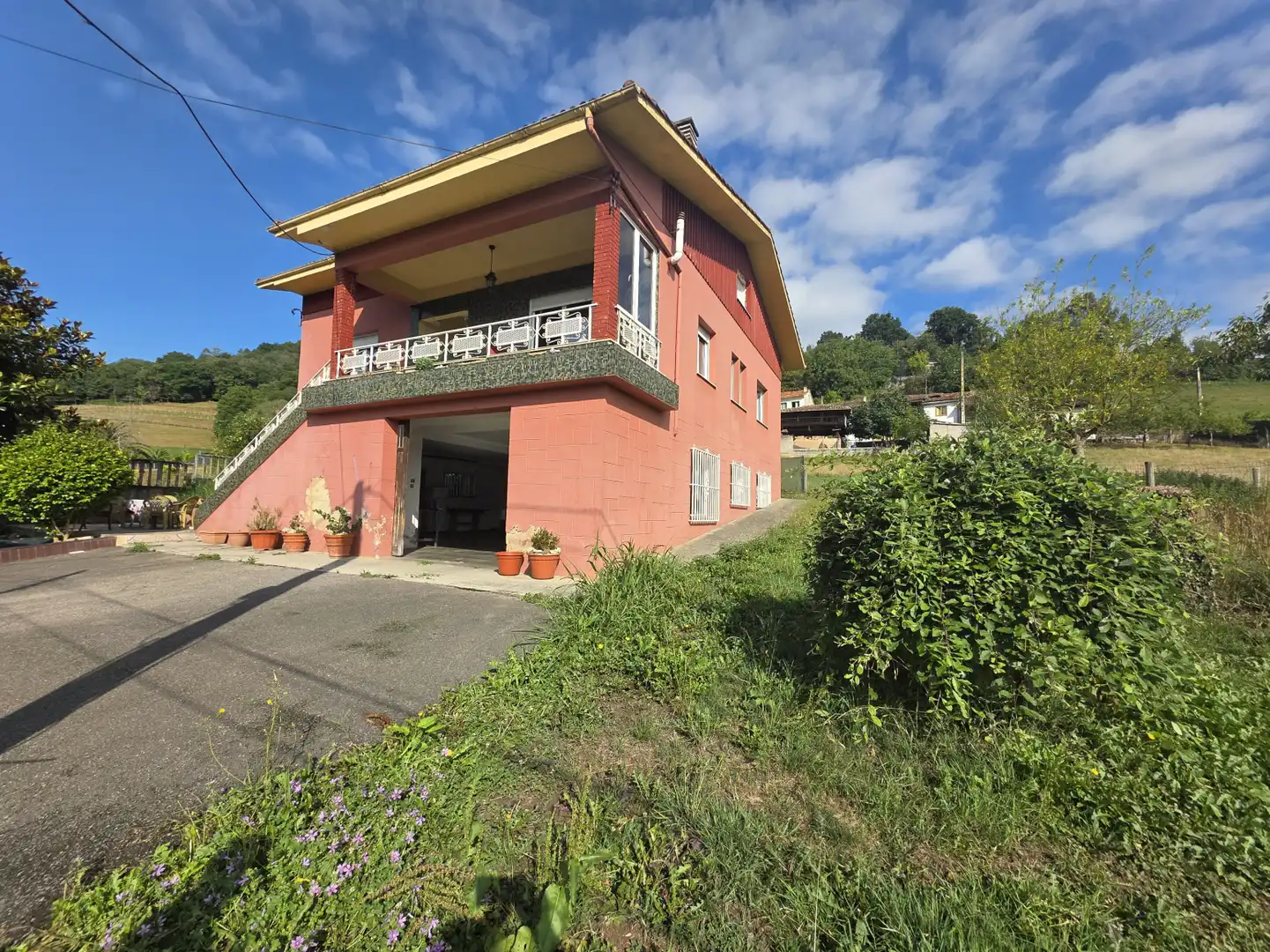 Vista exterior de Casa o chalet en venta en Siero con Calefacción, Parquet y Terraza