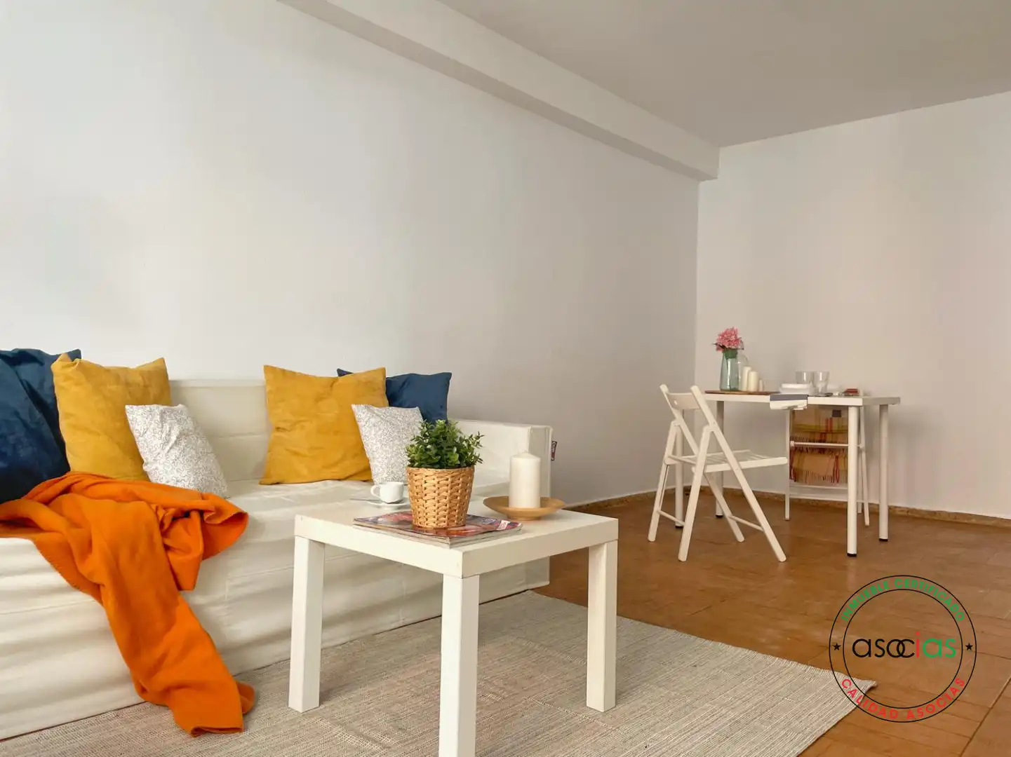 Wohnzimmer von Wohnung zum Verkauf in Gijón  mit Heizung, Parkett und Balkon