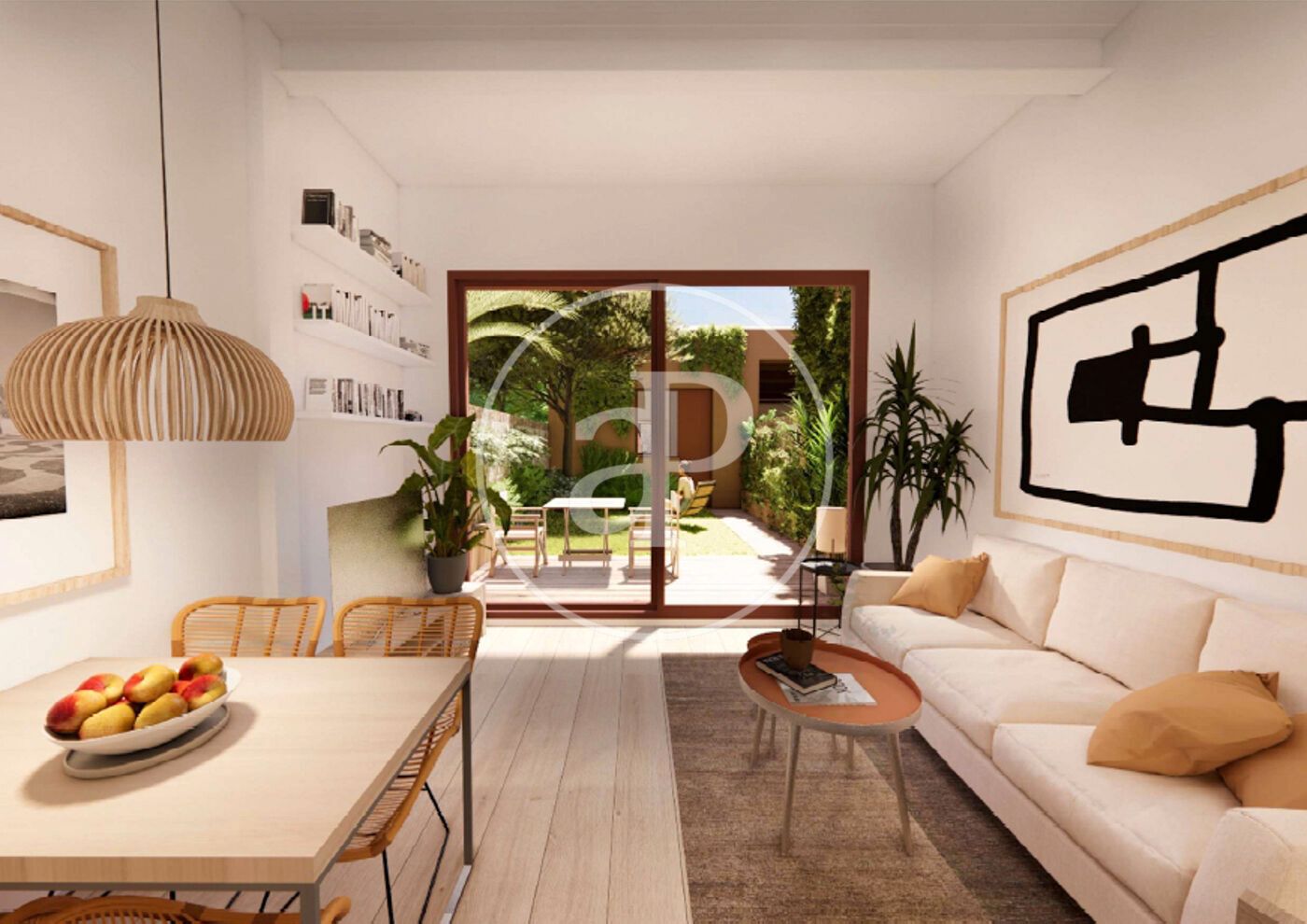 Garden of Flat to rent in  Barcelona Capital  with Air Conditioner, Heating and Terrace