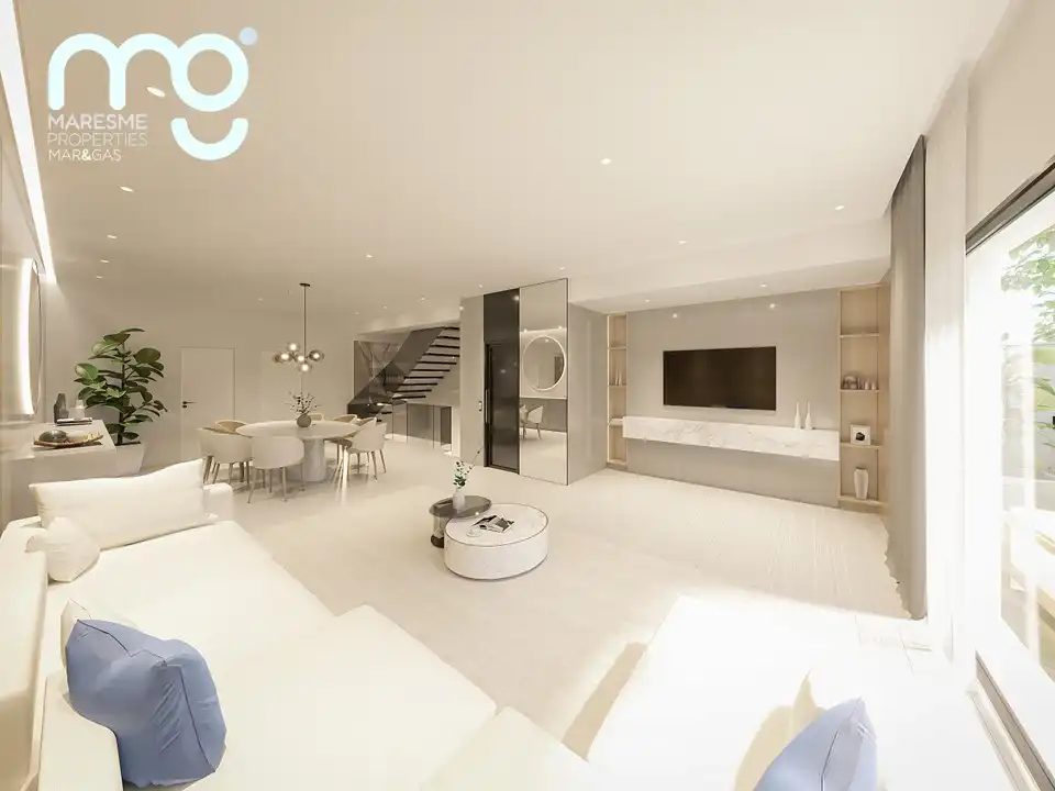 Living room of Detached homes for sale in El Masnou  with Air Conditioner, Heating and Private garden