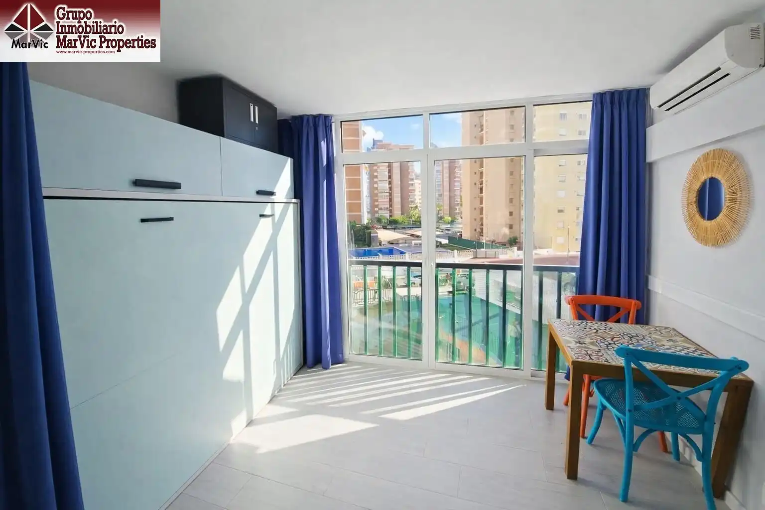 Bedroom of Study for sale in Benidorm  with Air Conditioner, Furnished and Community pool
