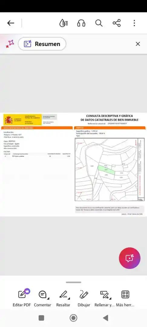 Finca rústica en venda en O Incio 