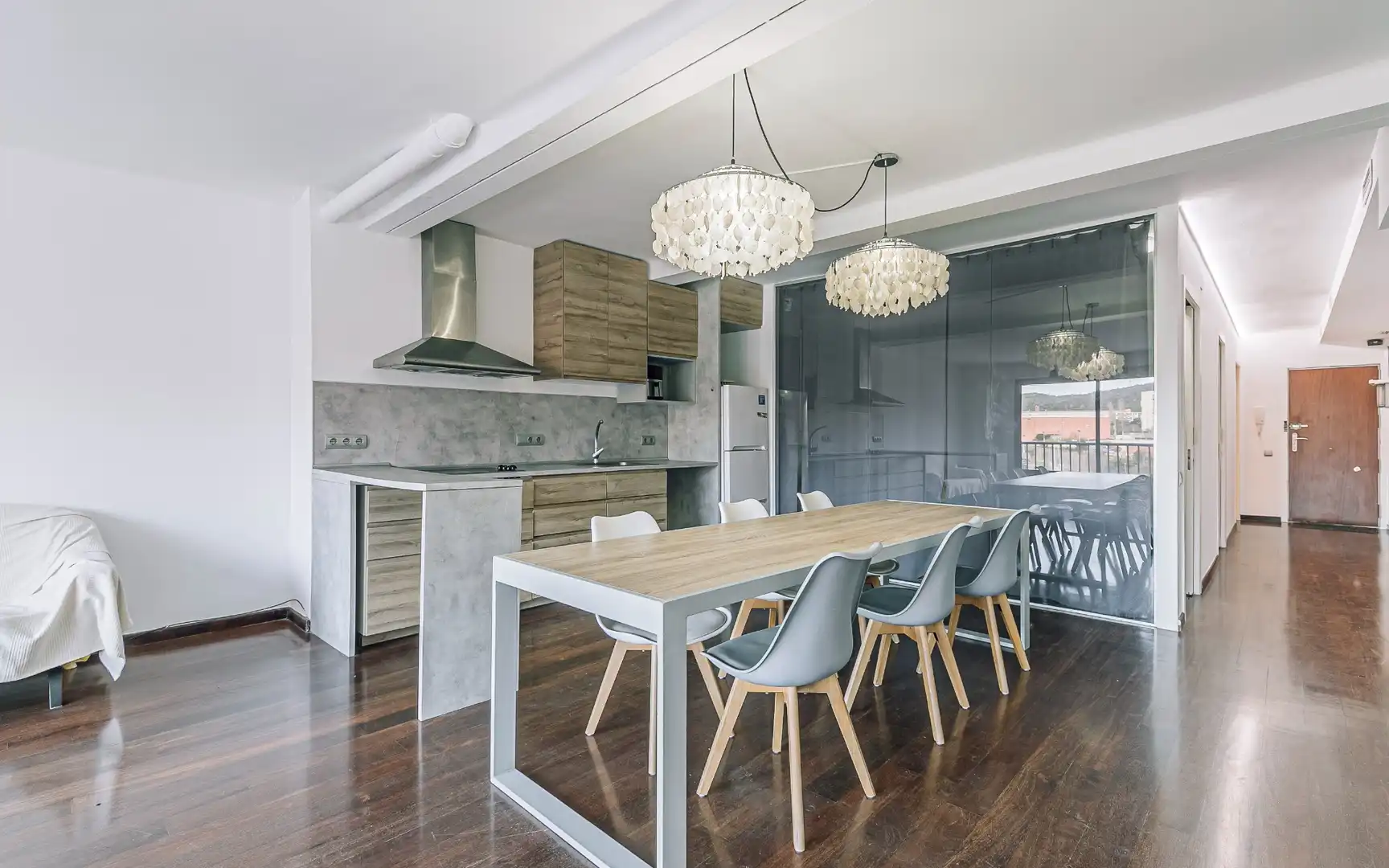 Esszimmer von Wohnung zum Verkauf in Barcelona mit Klimaanlage, Heizung und Möbliert