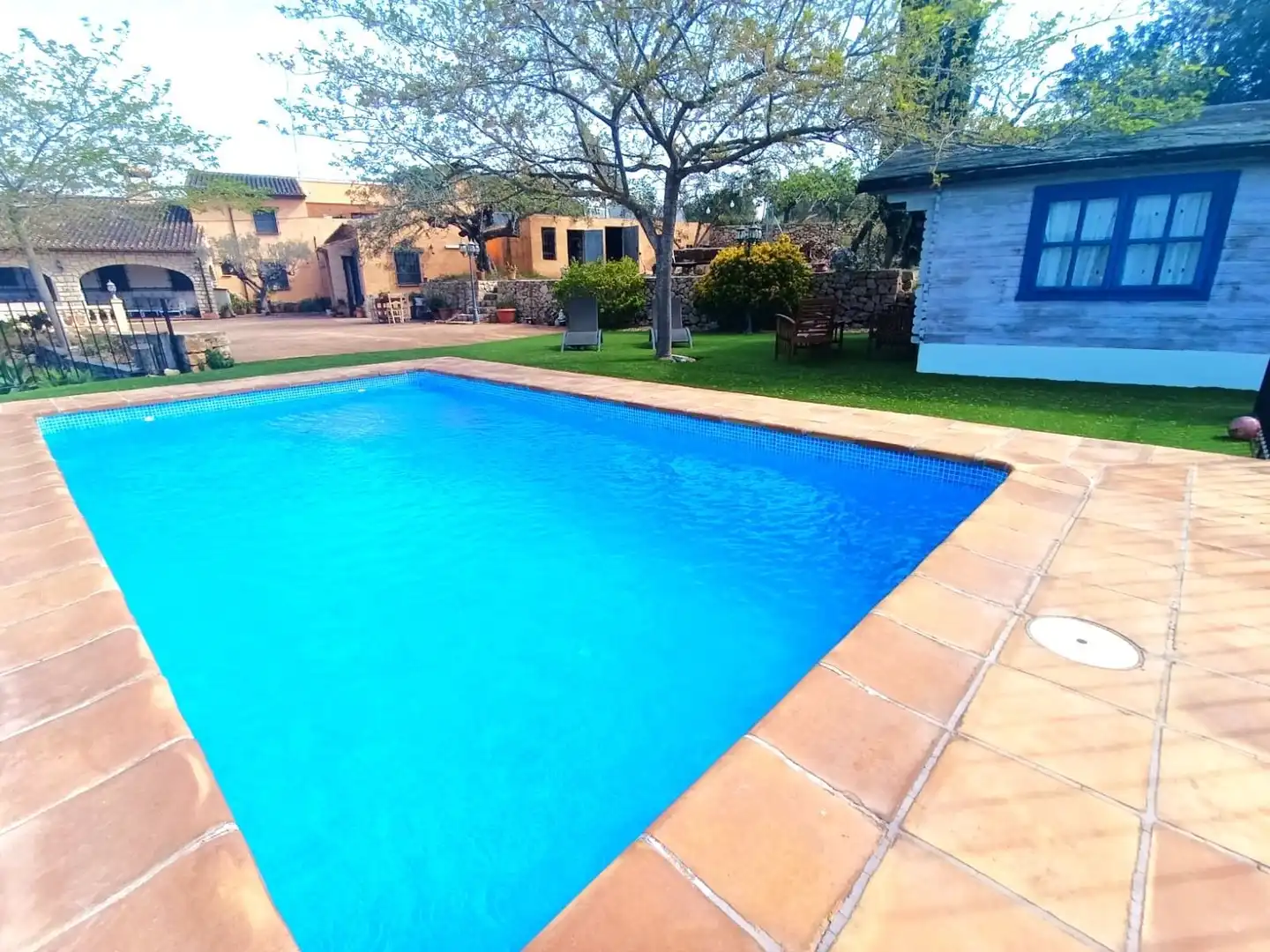 Piscina de Finca rústica de alquiler en Benissa con Calefacción y Amueblado