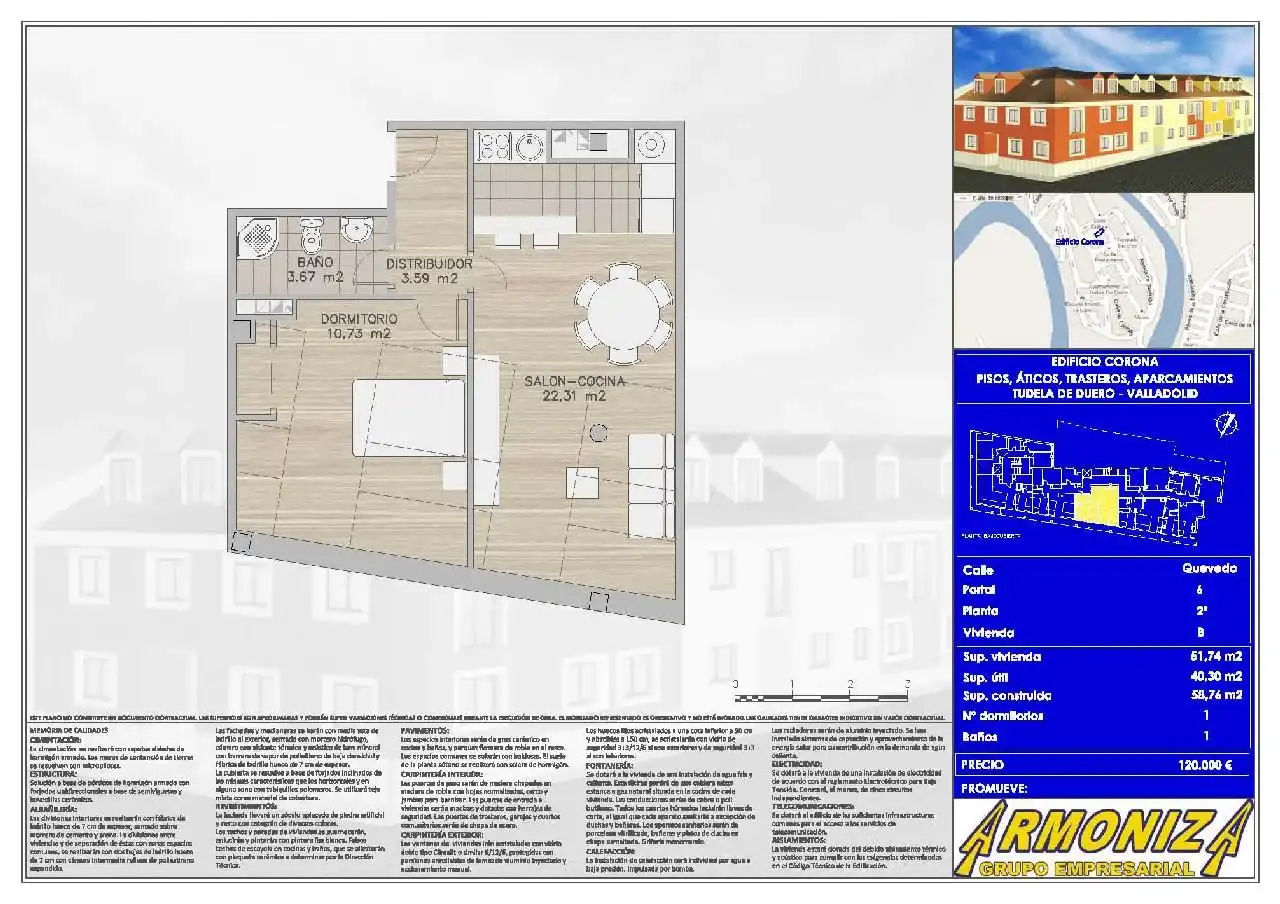 Attic for rent to own in Calle Quevedo, 6, Tudela de Duero