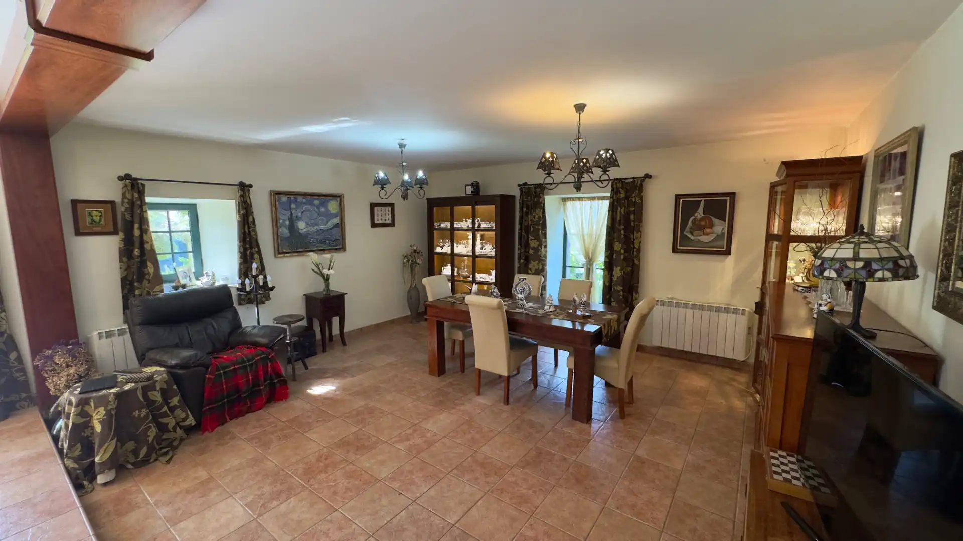 Dining room of Houses for sale in Fene  with Heating, Private garden and Parquet flooring