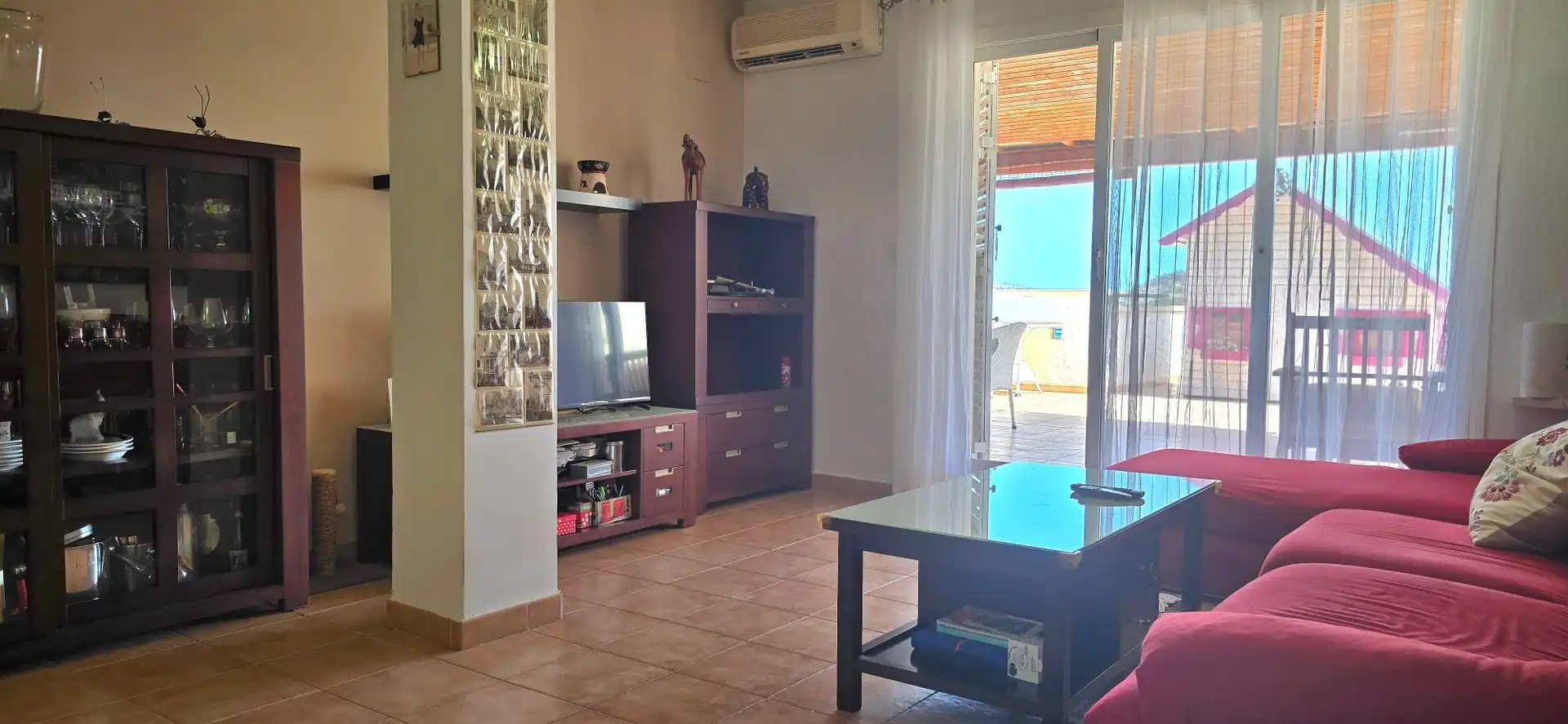 Sala d'estar de Planta baixa en venda en Finestrat amb Aire condicionat, Terrassa i Piscina