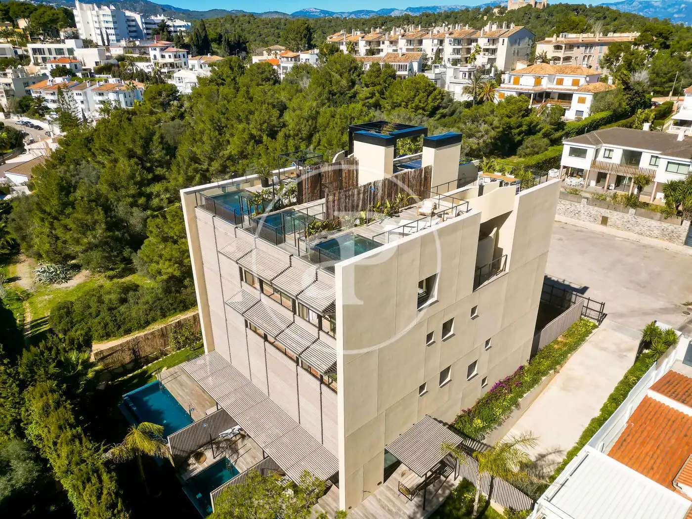 Außenansicht von Dachboden zum Verkauf in  Palma de Mallorca mit Klimaanlage, Heizung und Terrasse