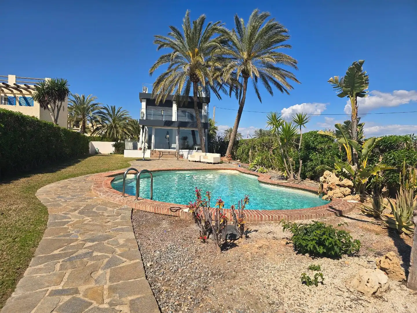 Jardí de Casa o xalet en venda en Vera amb Aire condicionat, Terrassa i Piscina