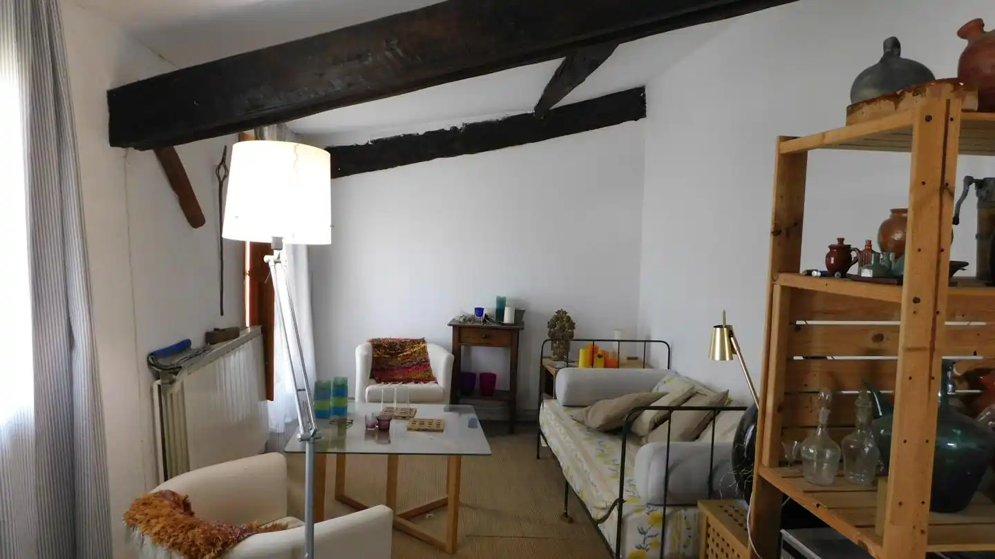 Sala de estar de Casa o chalet en venta en Foradada con Aire acondicionado, Calefacción y Jardín privado