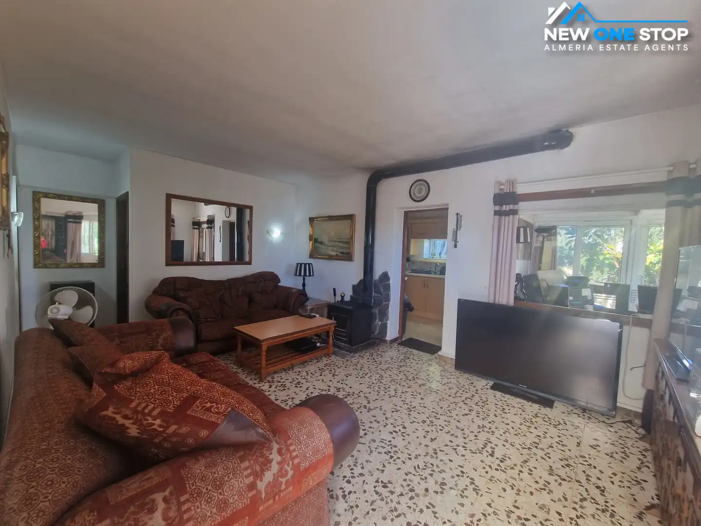 Living room of Houses for sale in Mojácar  with Air Conditioner, Heating and Private garden
