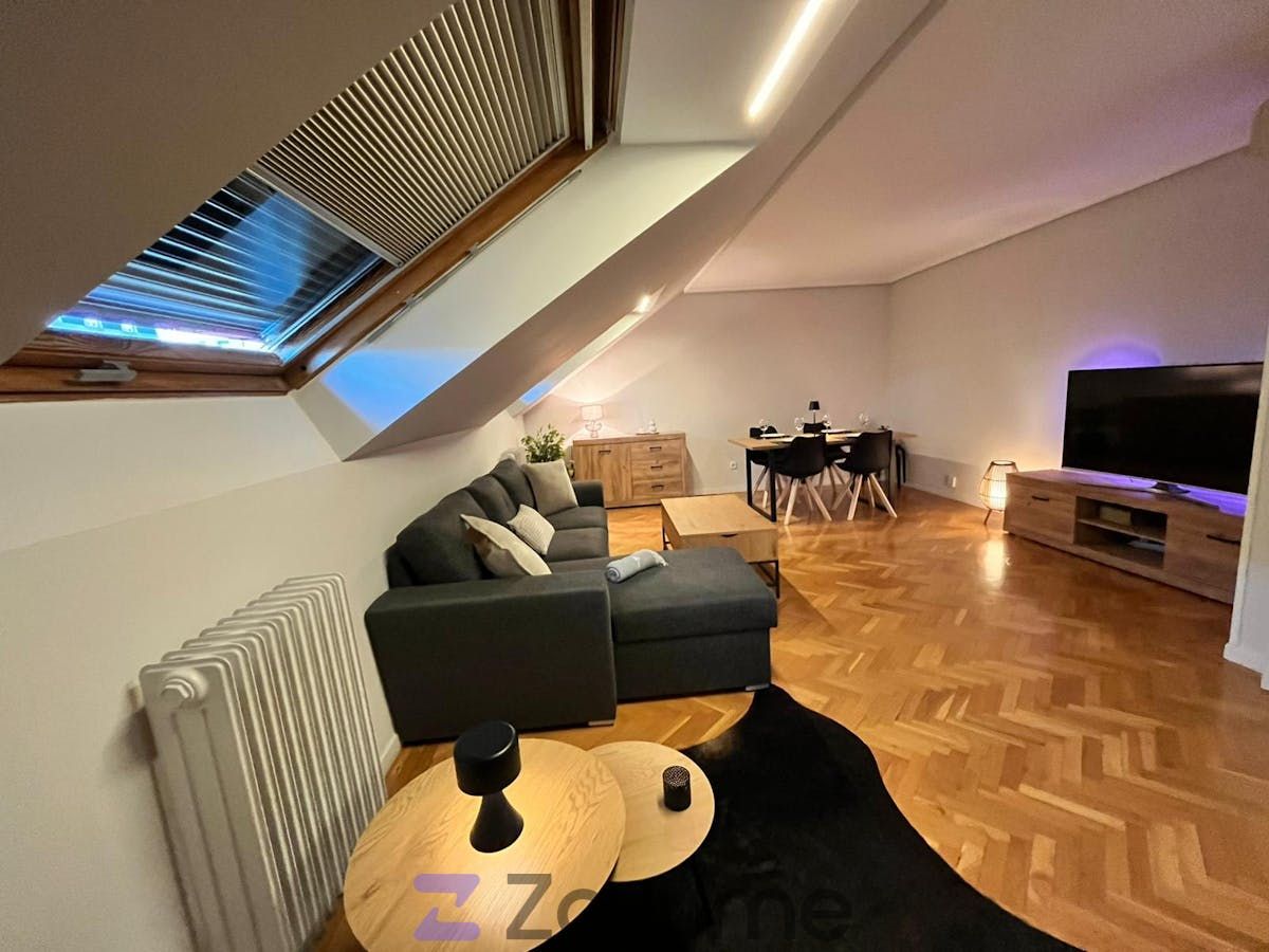 Sala d'estar de Pis de lloguer en Valladolid Capital amb Aire condicionat, Calefacció i Moblat