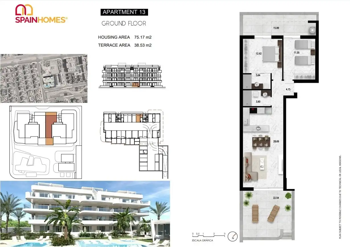 Apartament amb terrassa en venda a Orihuela Costa, imagen 48