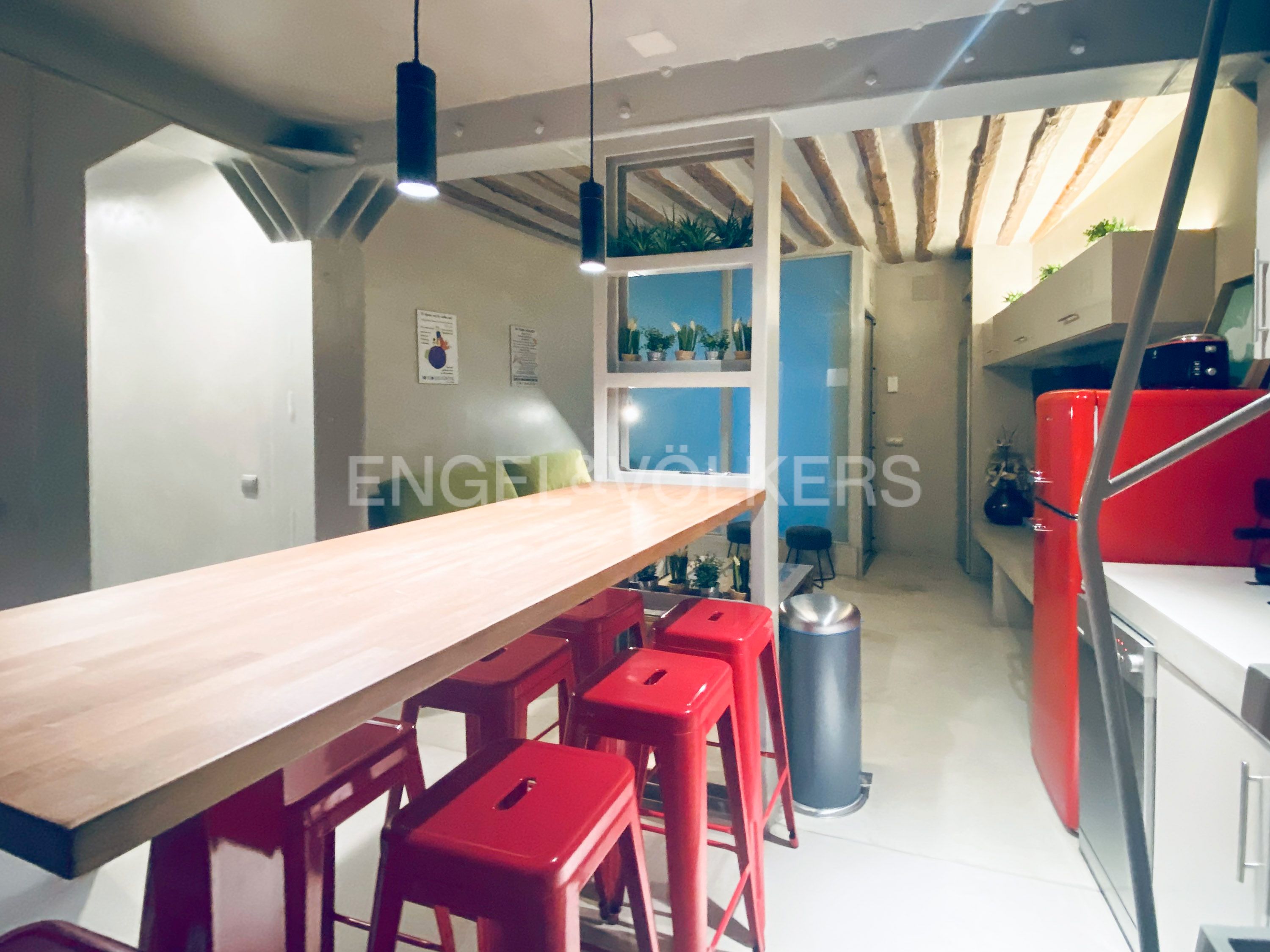 Kitchen of Apartment for sale in  Madrid Capital  with Air Conditioner and Heating