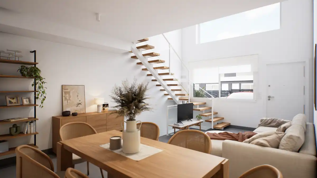 Sala de estar de Dúplex en venta en Santa Pola con Jardín privado y Piscina comunitaria