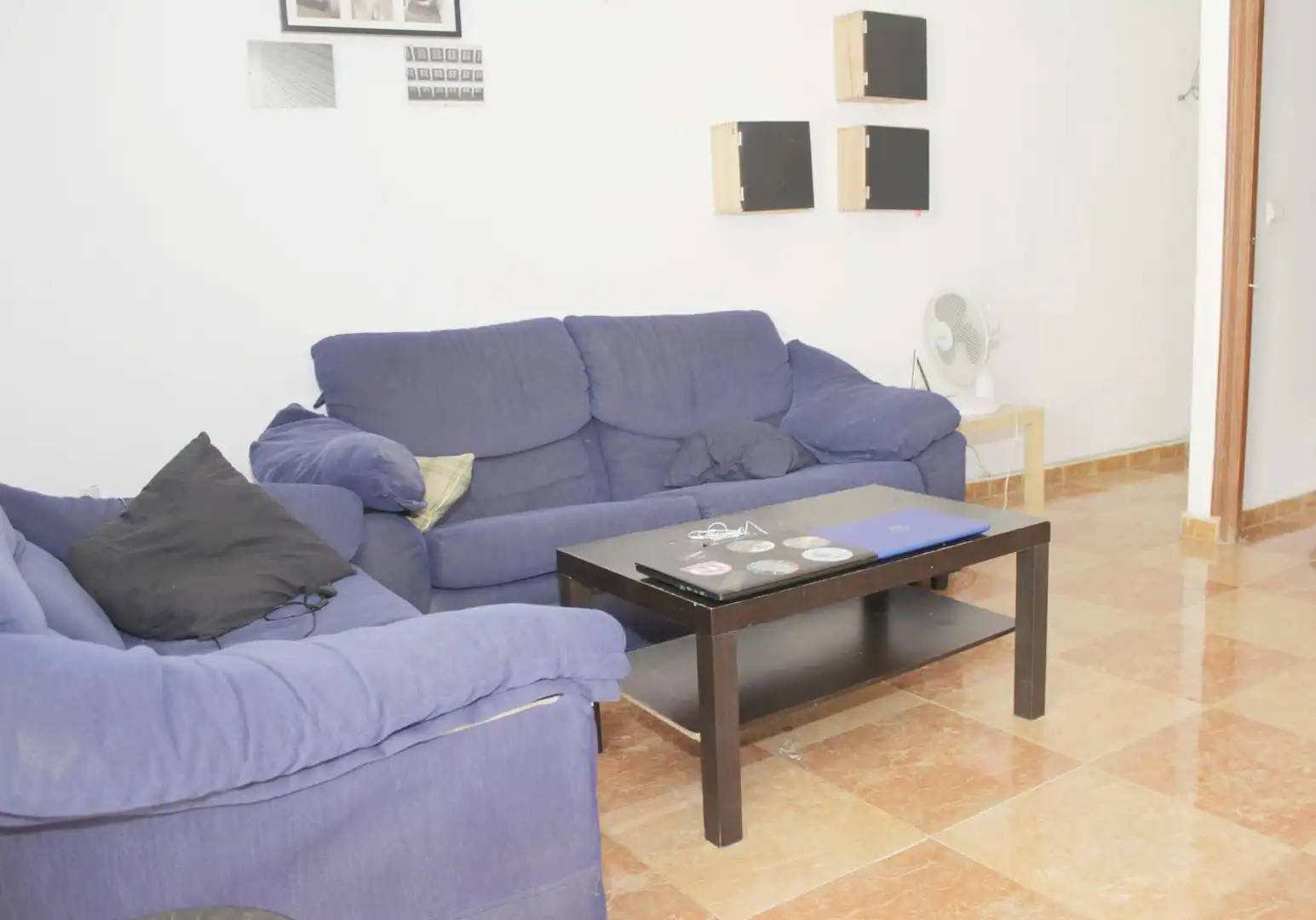 Sala de estar de Piso para compartir en Sevilla con Aire acondicionado, Amueblado y Lavadora