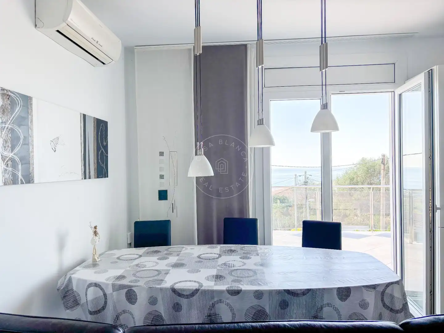 Menjador de Casa o xalet en venda en Lloret de Mar amb Aire condicionat, Calefacció i Jardí privat