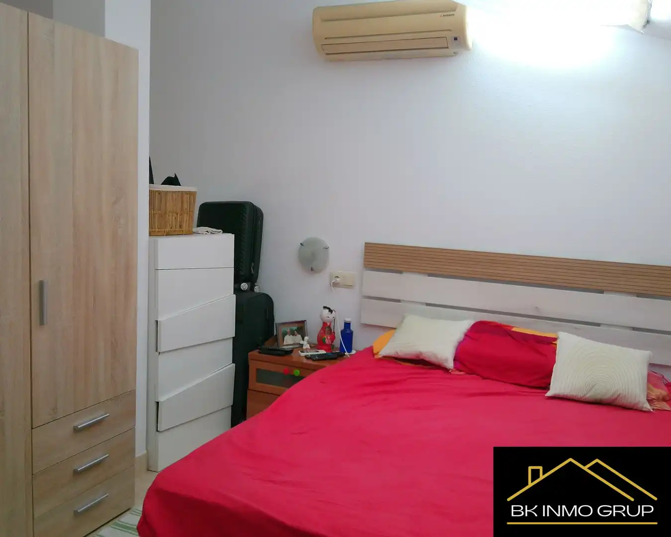 Habitación de Casa adosada en venta en Peñíscola / Peníscola con Aire acondicionado, Jardín privado y Amueblado