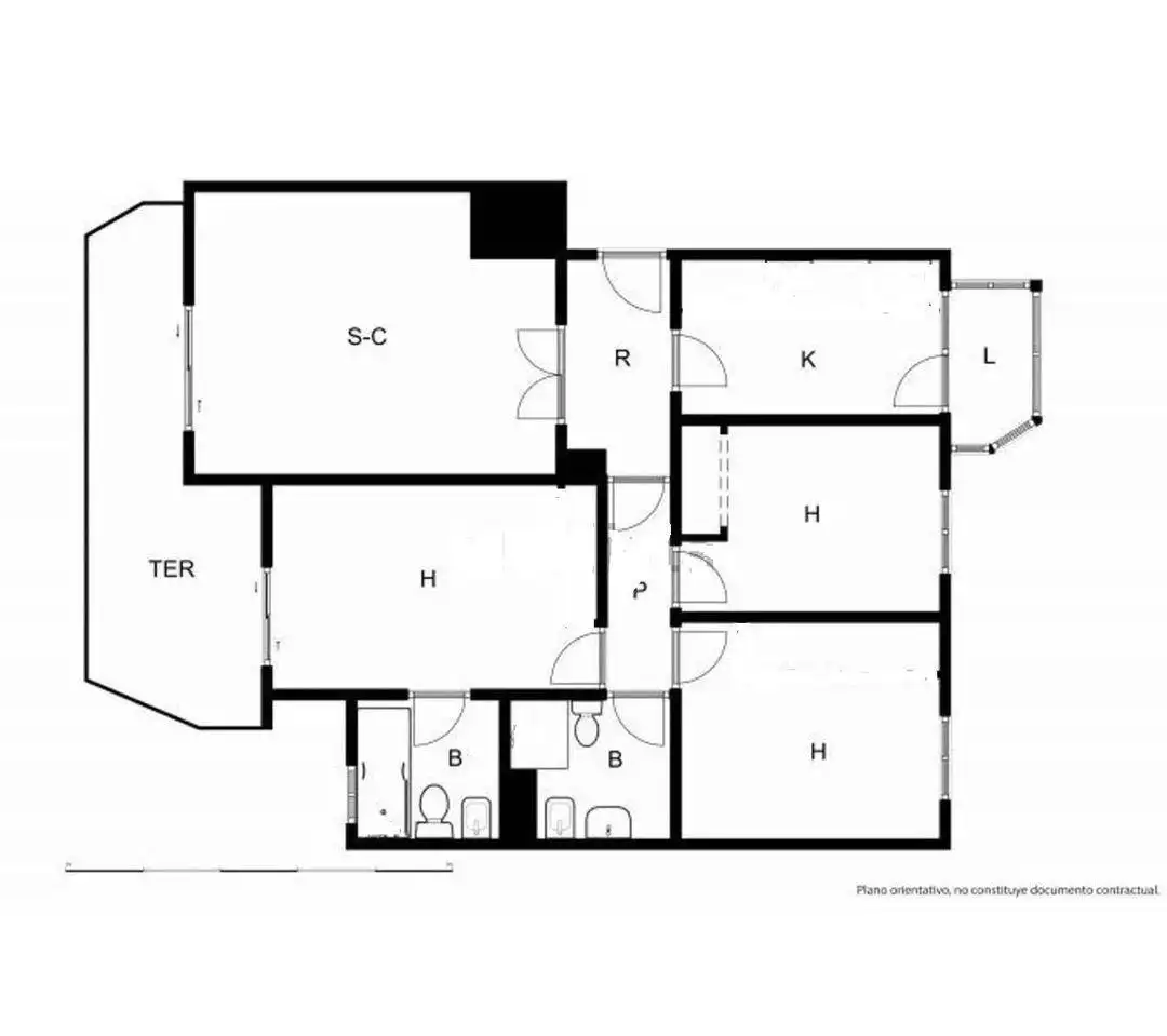 Wohnung zum Verkauf in Torremolinos mit Klimaanlage, Privatgarten und Terrasse