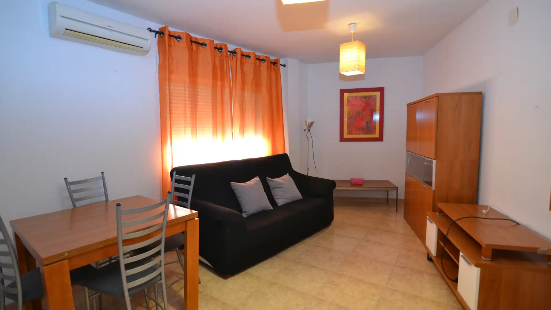 Sala de estar de Piso de alquiler en Plasencia con Aire acondicionado, Calefacción y Amueblado